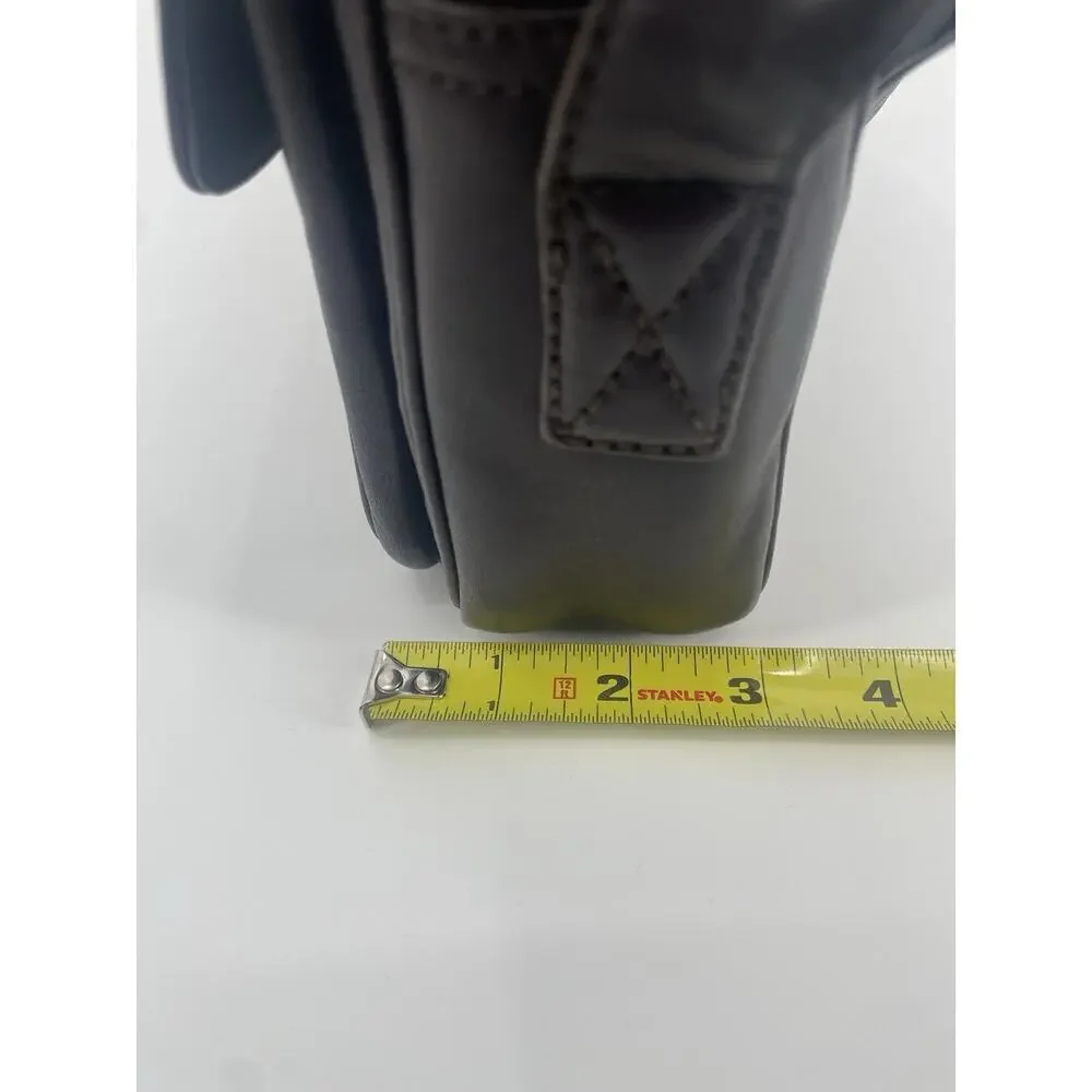 Vintage Ralph Lauren Collection Brown Leather Camera Shoulder Bag Crossbody 90s - Picture 8 of 13